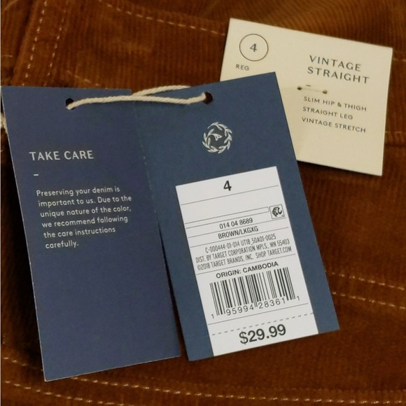 🎄 3/$35 👯♀️Host Pick⚡️Universal Thread Vintage Straight Corduroy Pants - Picture 10 of 14